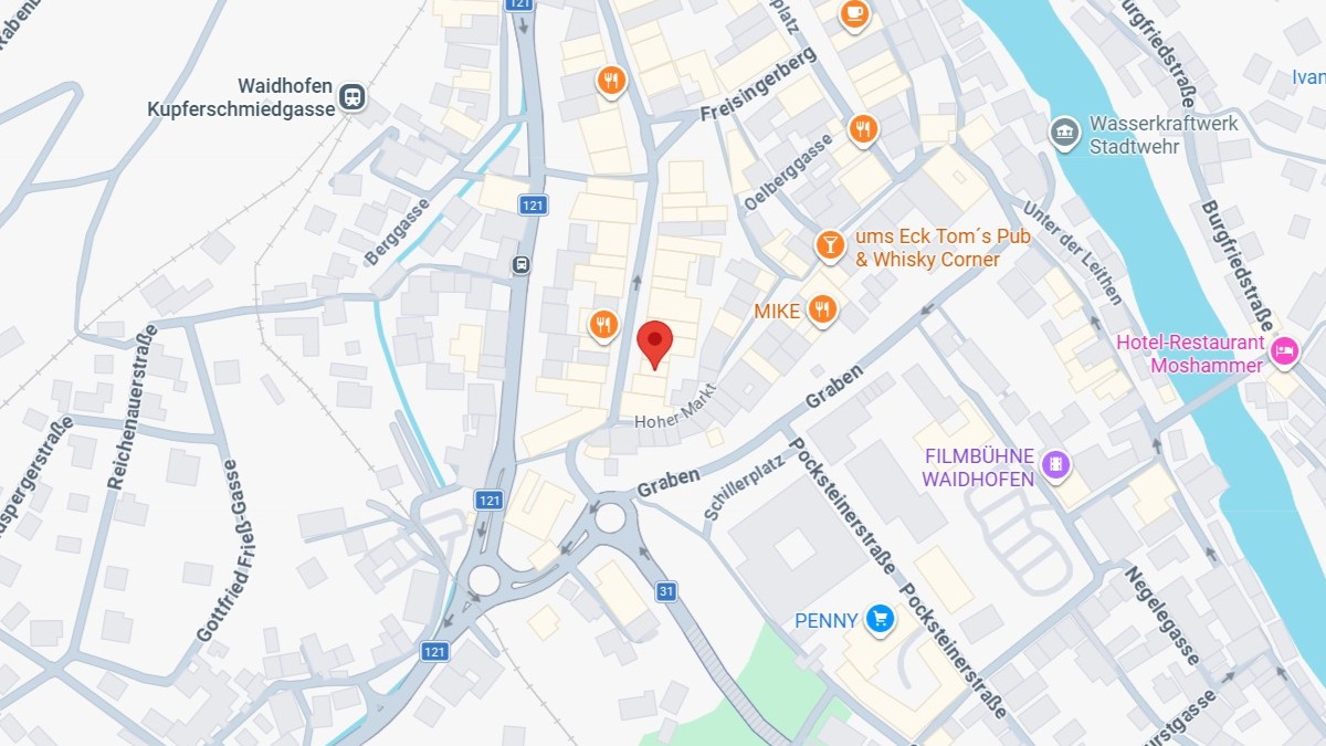 Karte für Waidhofen an der Ybbs